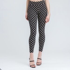 MISBHV black reflective monogram Lara leggings